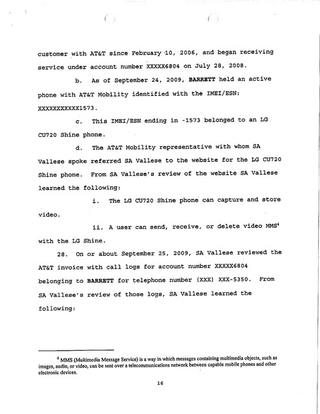 Illustration for article titled The Criminal Complaint Against Michael David Barrett, Alleged Erin Andrews Peeper